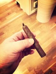 Fresh rolled cigar