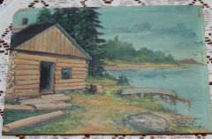 Painting on a Cigar Box Top