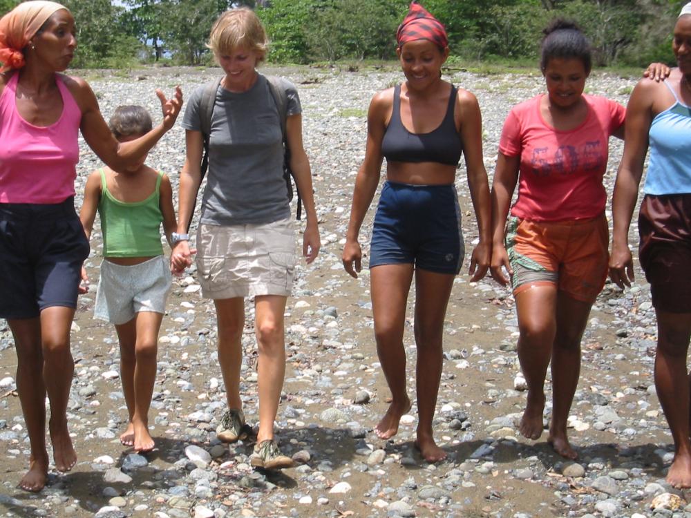 Irene with hitch-hiker and friends near Baracoa.jpg