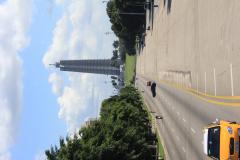 looking back towards the Independence Tower